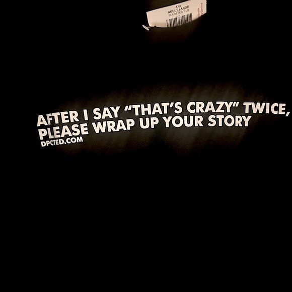 Men’s Humor Black and White T-shirt Size Large NWT - Picture 2 of 3